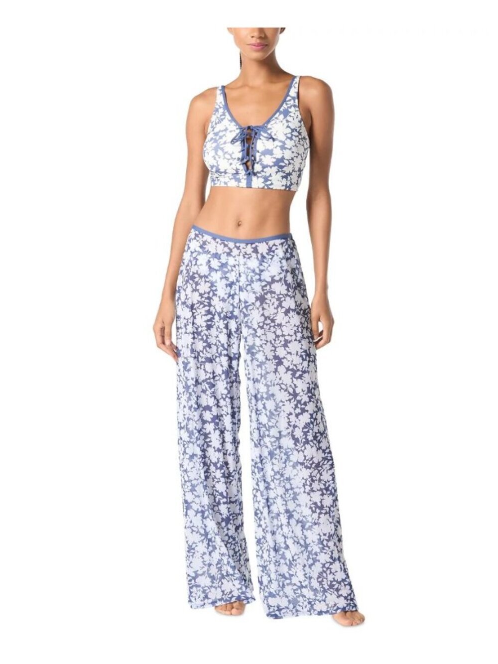 NEW Michael Kors Women's M Printed Pull On Cover-Up Pants NWT $94